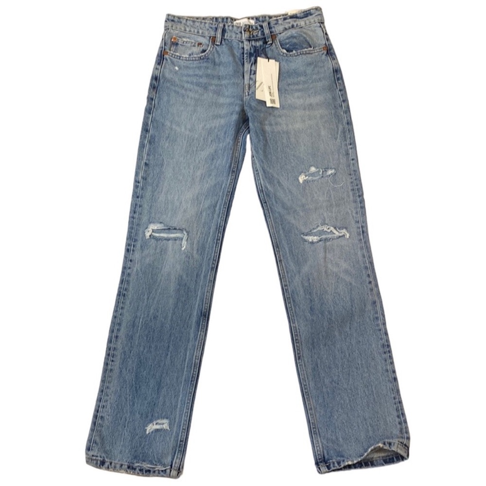 Zara Blue Straight Leg Jeans